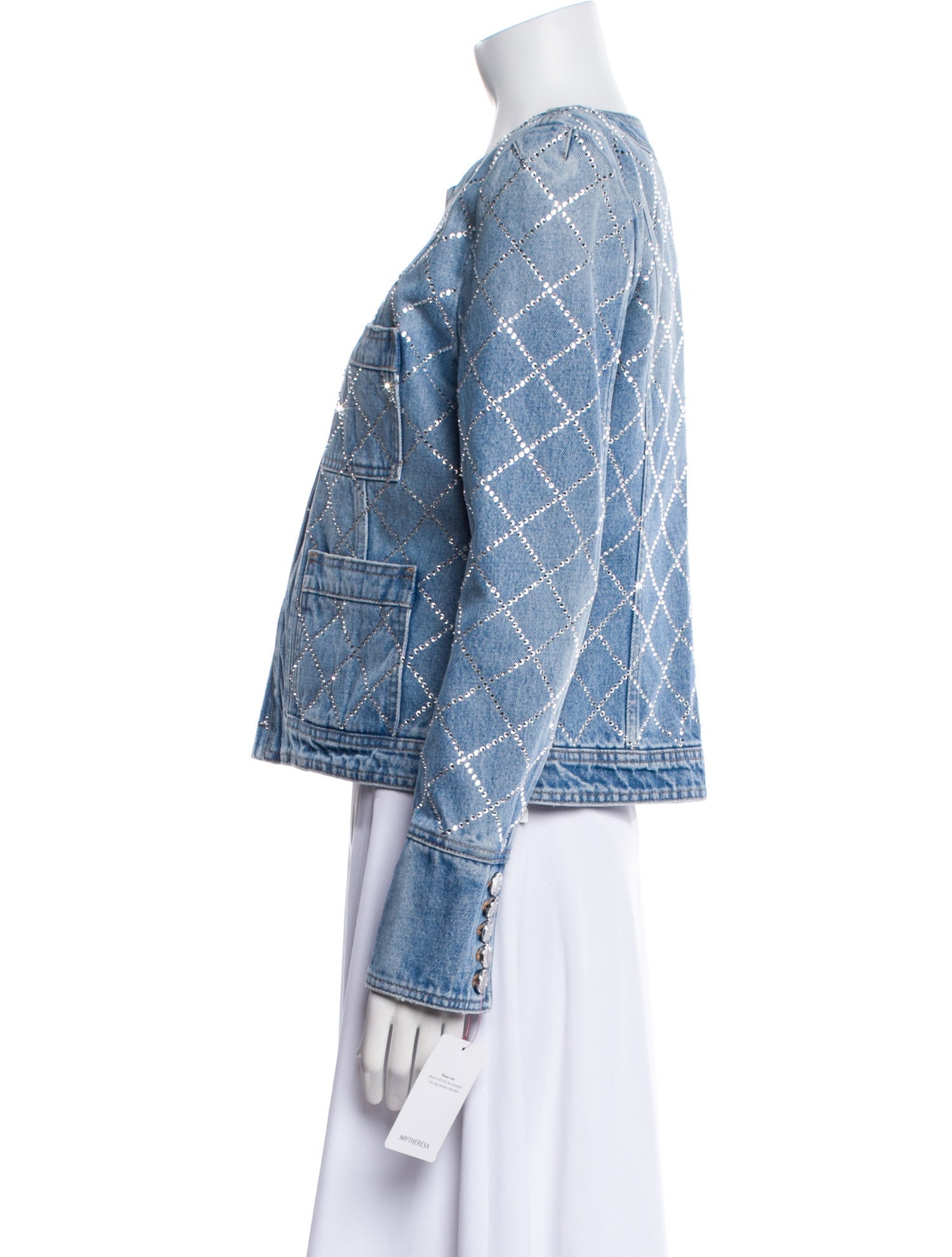 Balmain Printed Denim Jacket w/ Tags
