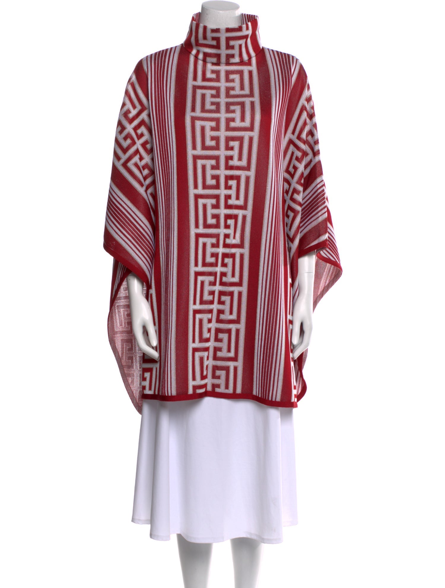 Balmain Printed Mock Neck Sweater