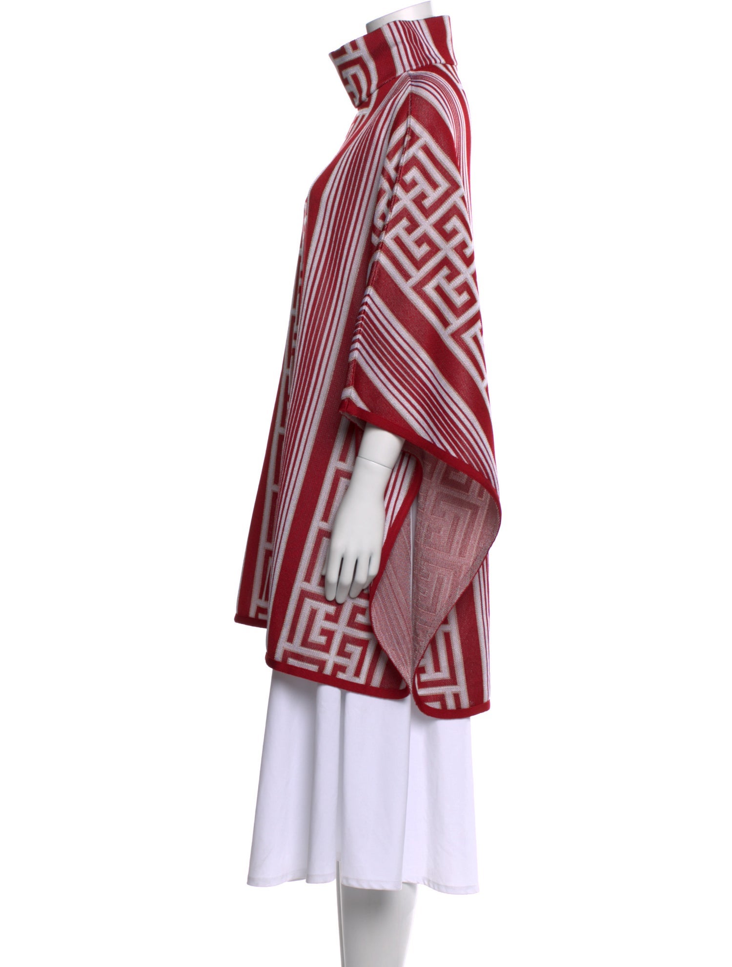 Balmain Printed Mock Neck Sweater