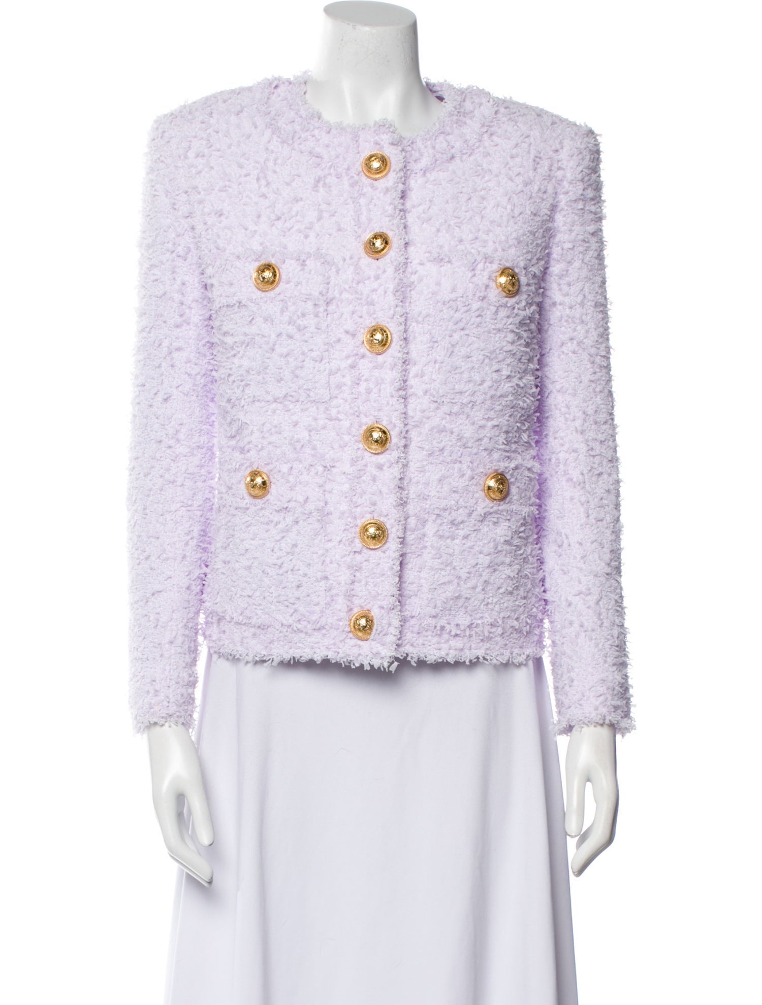 Balmain Tweed Pattern Evening Jacket