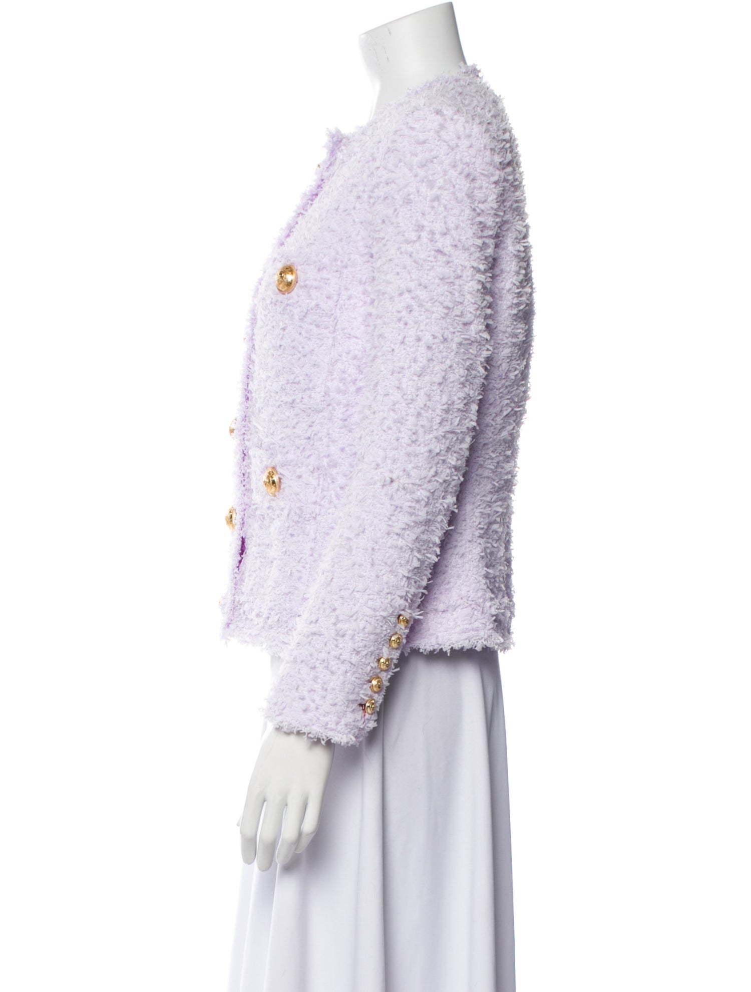 Balmain Tweed Pattern Evening Jacket