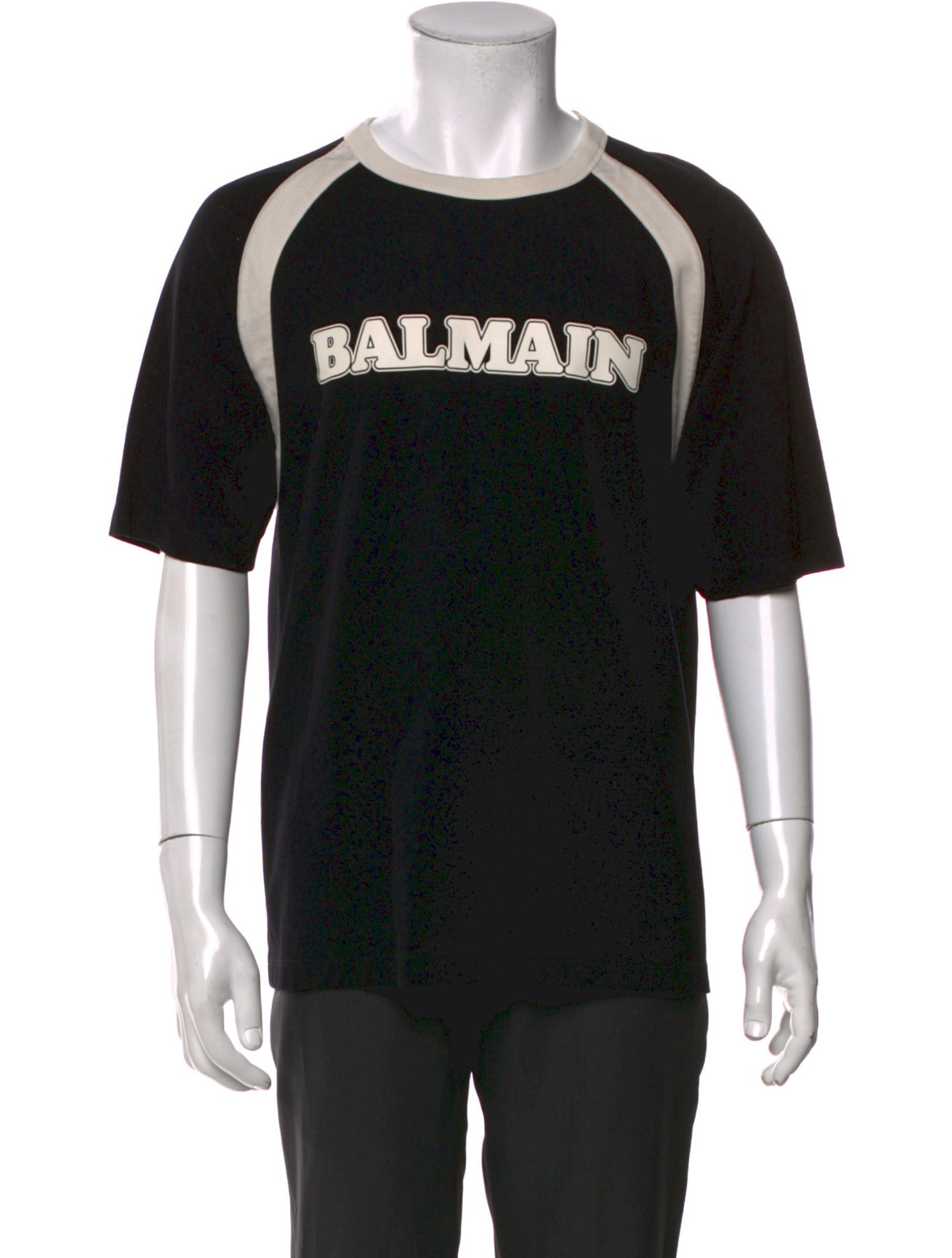Balmain Graphic Print Crew Neck T-Shirt