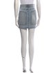 Balmain Raw-Edge Trim Mini Skirt