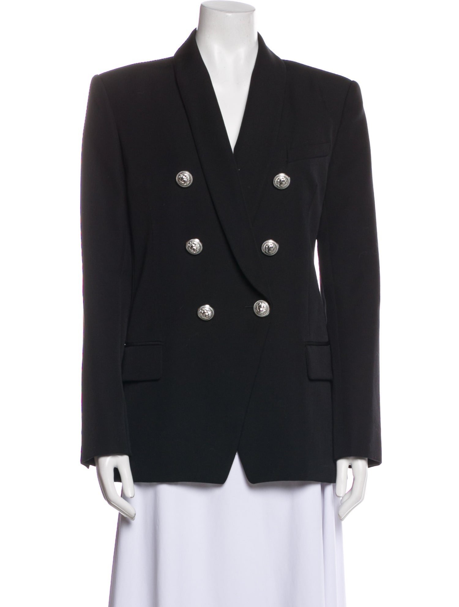 Balmain Wool Peacoat