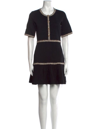Maje Crew Neck Mini Dress