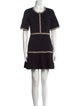 Maje Crew Neck Mini Dress