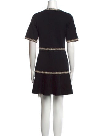 Maje Crew Neck Mini Dress
