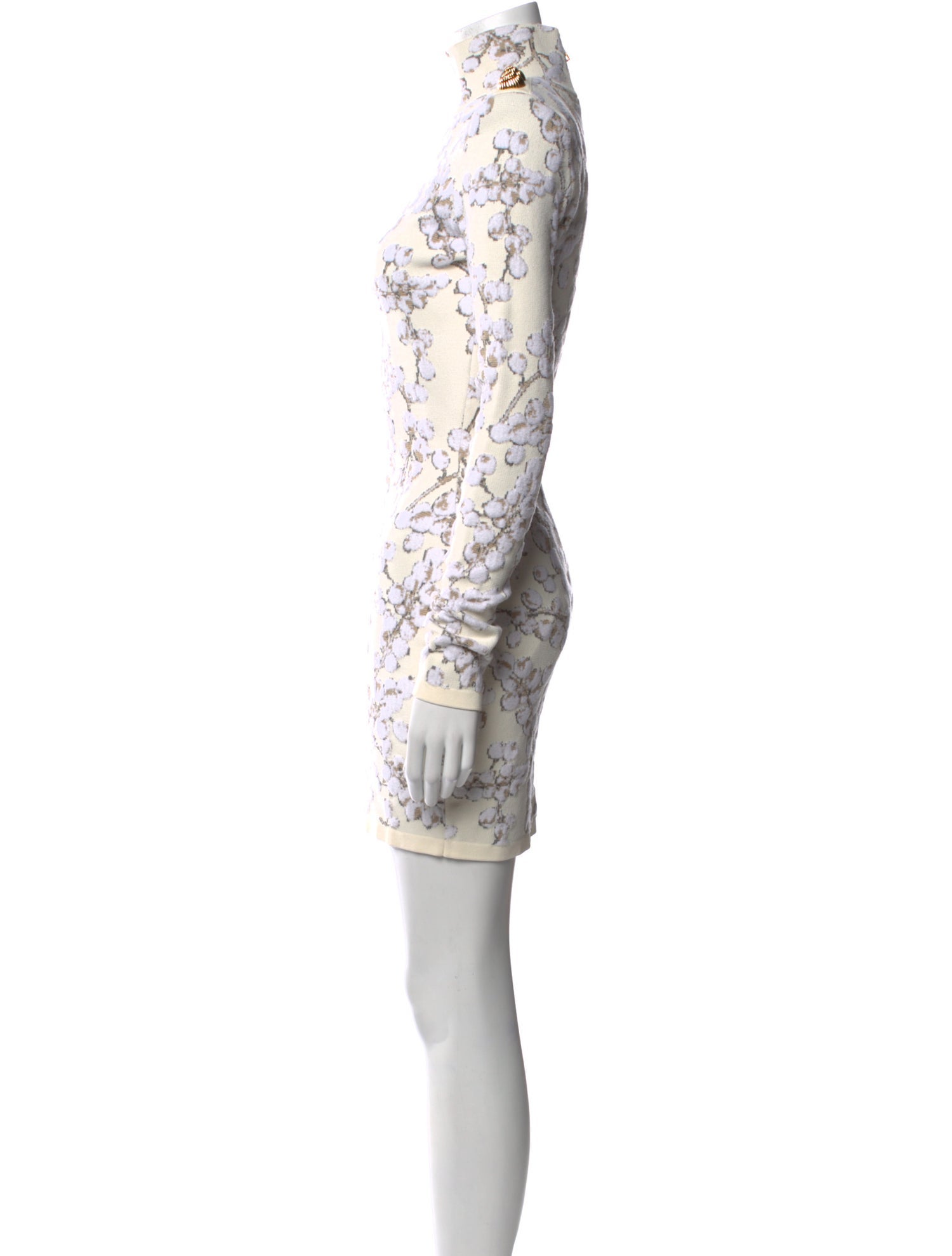 Balmain Lace Pattern Mini Dress