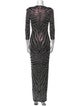 Balmain Printed Long Dress