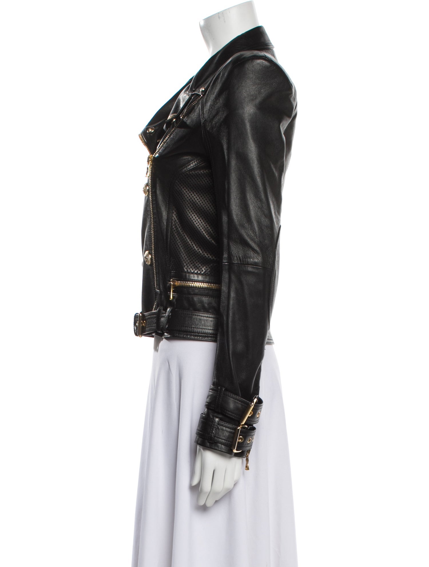 Balmain Leather Biker Jacket