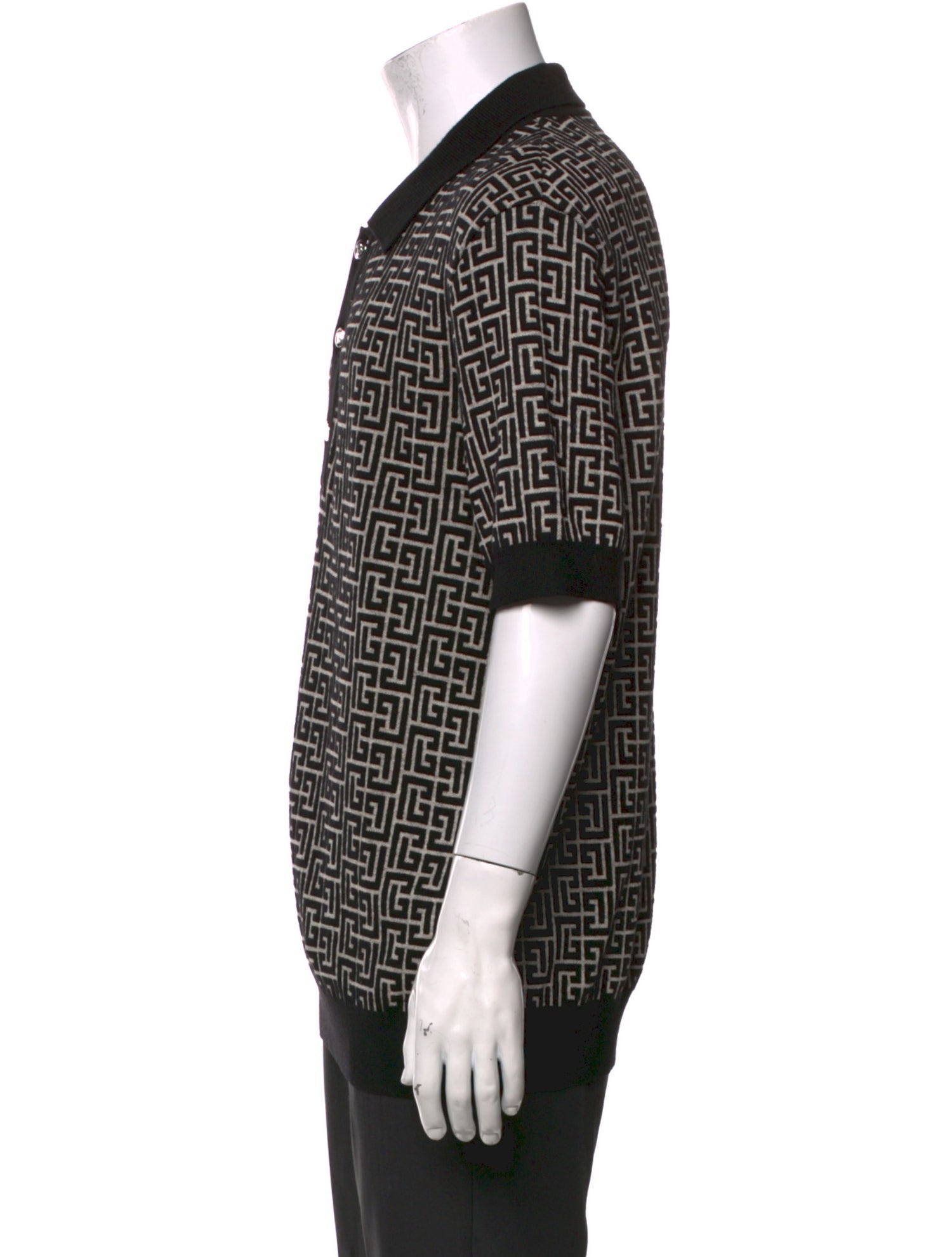 Balmain Printed Short Sleeve Shirt