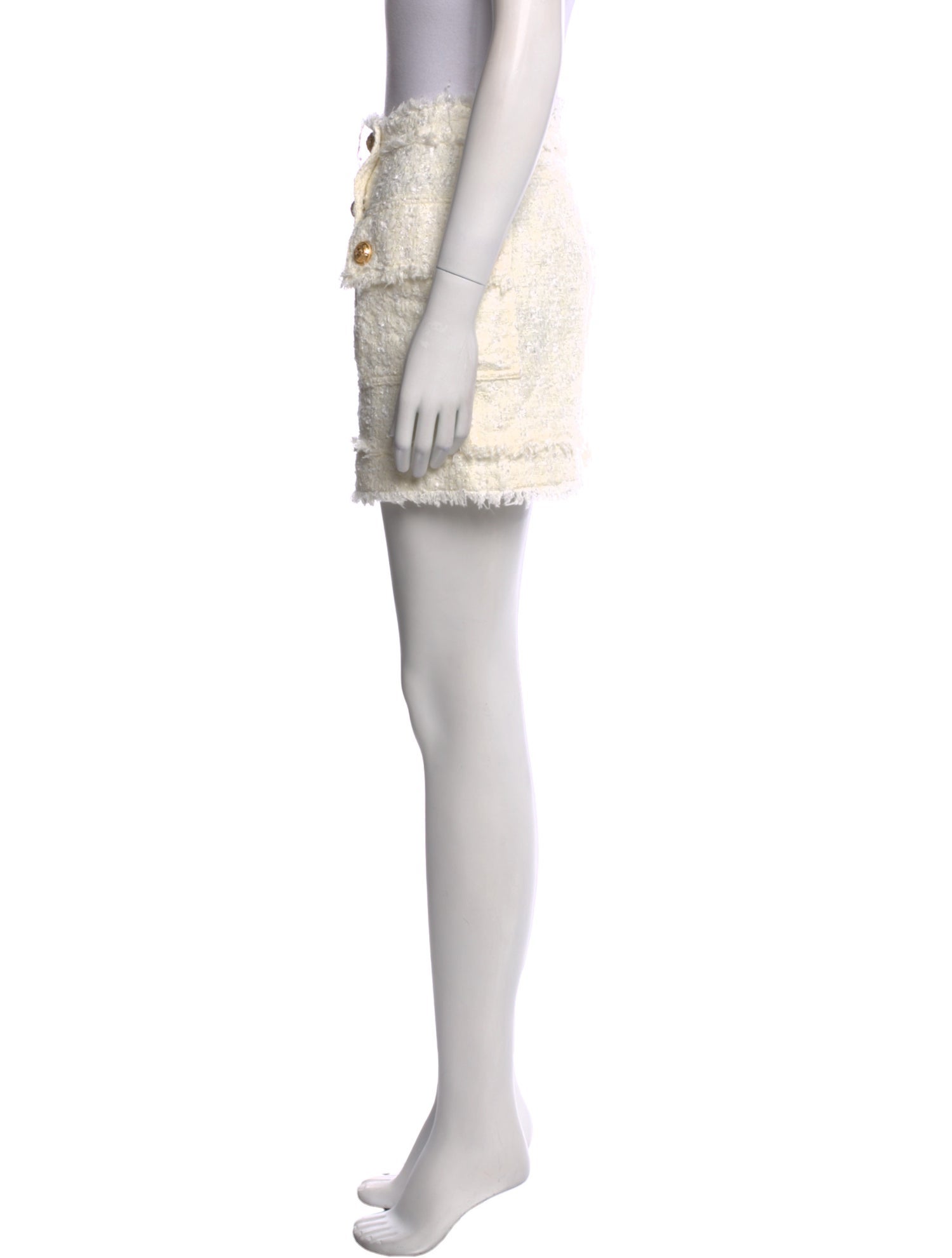 Balmain Tweed Mini Shorts