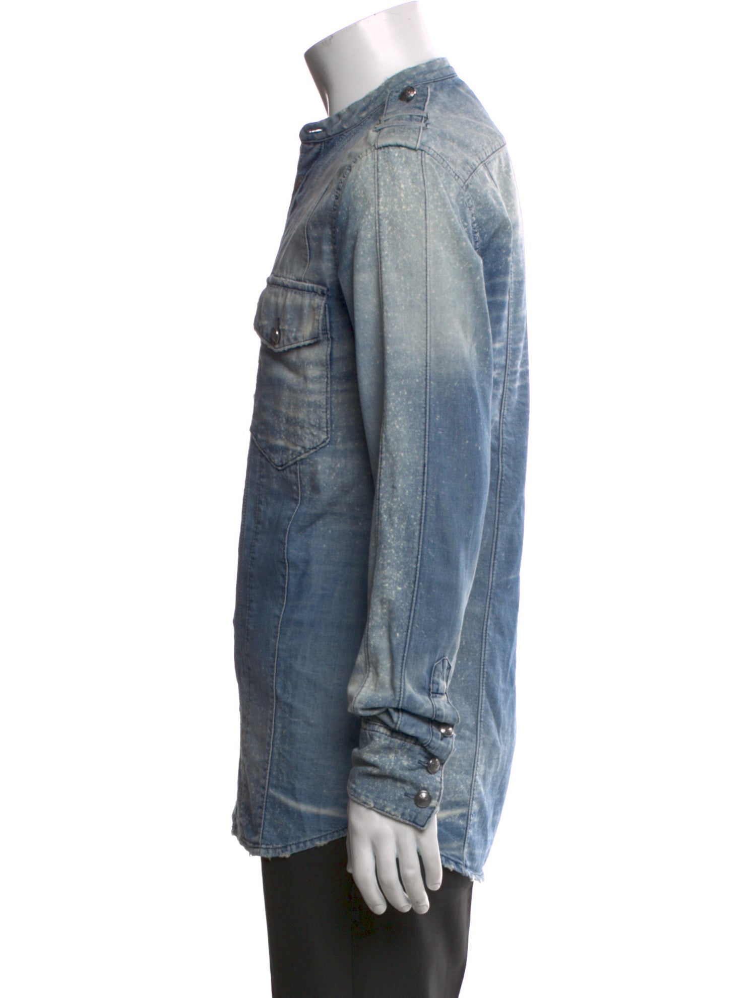 Balmain Long Sleeve Denim Shirt