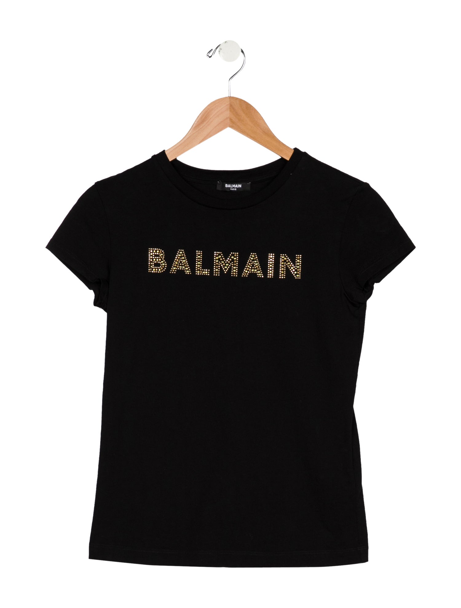 Balmain Girls' Crystal Logo T-Shirt