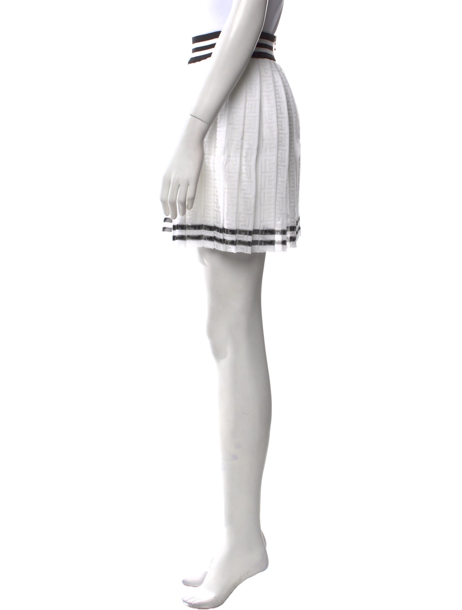 Balmain Striped Mini Skirt