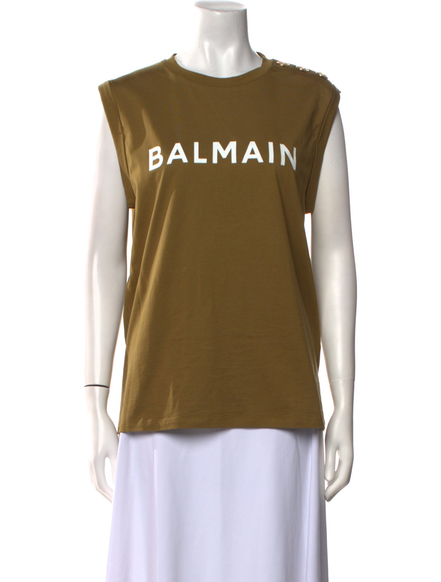 Balmain Graphic Print Crew Neck T-Shirt