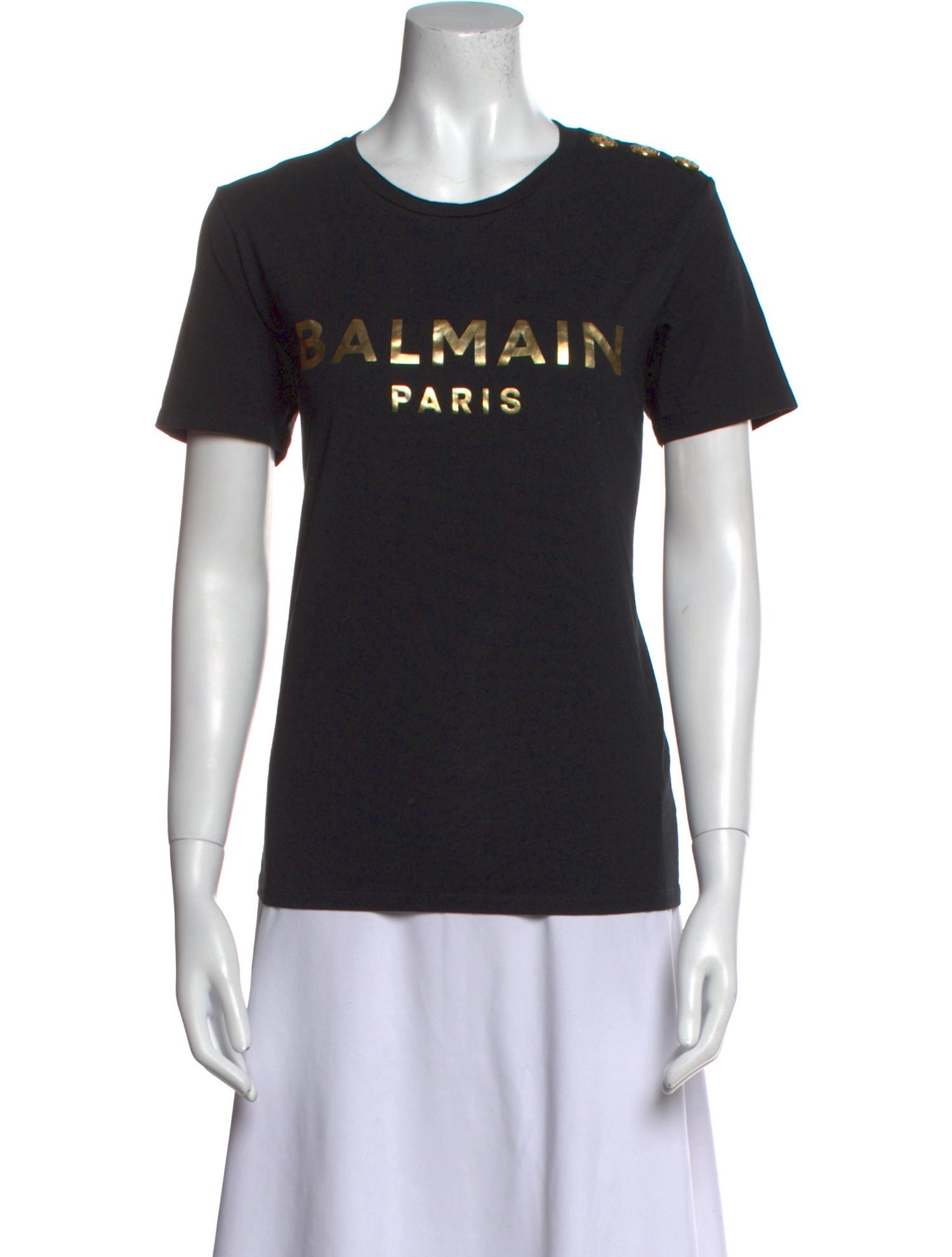 Balmain Graphic Print Crew Neck T-Shirt