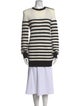 Balmain Striped Crew Neck Sweater