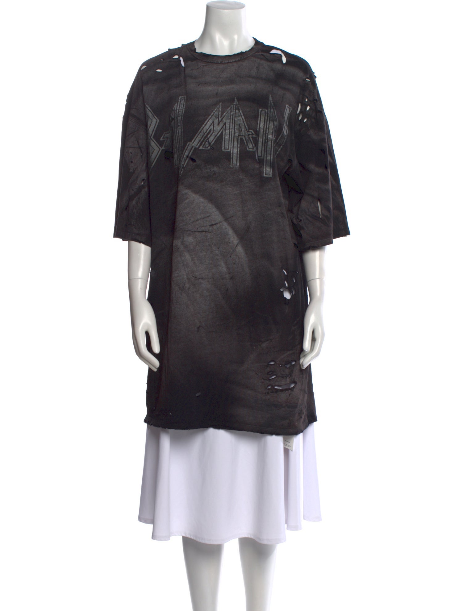 Balmain Crew Neck Three-Quarter Sleeve Tunic