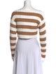 Balmain Striped Bateau Neckline Sweater