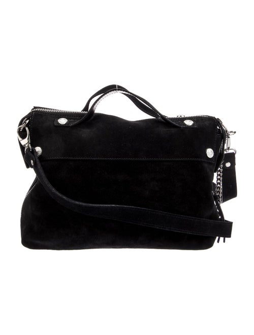 Balmain Suede Top Handle Bag