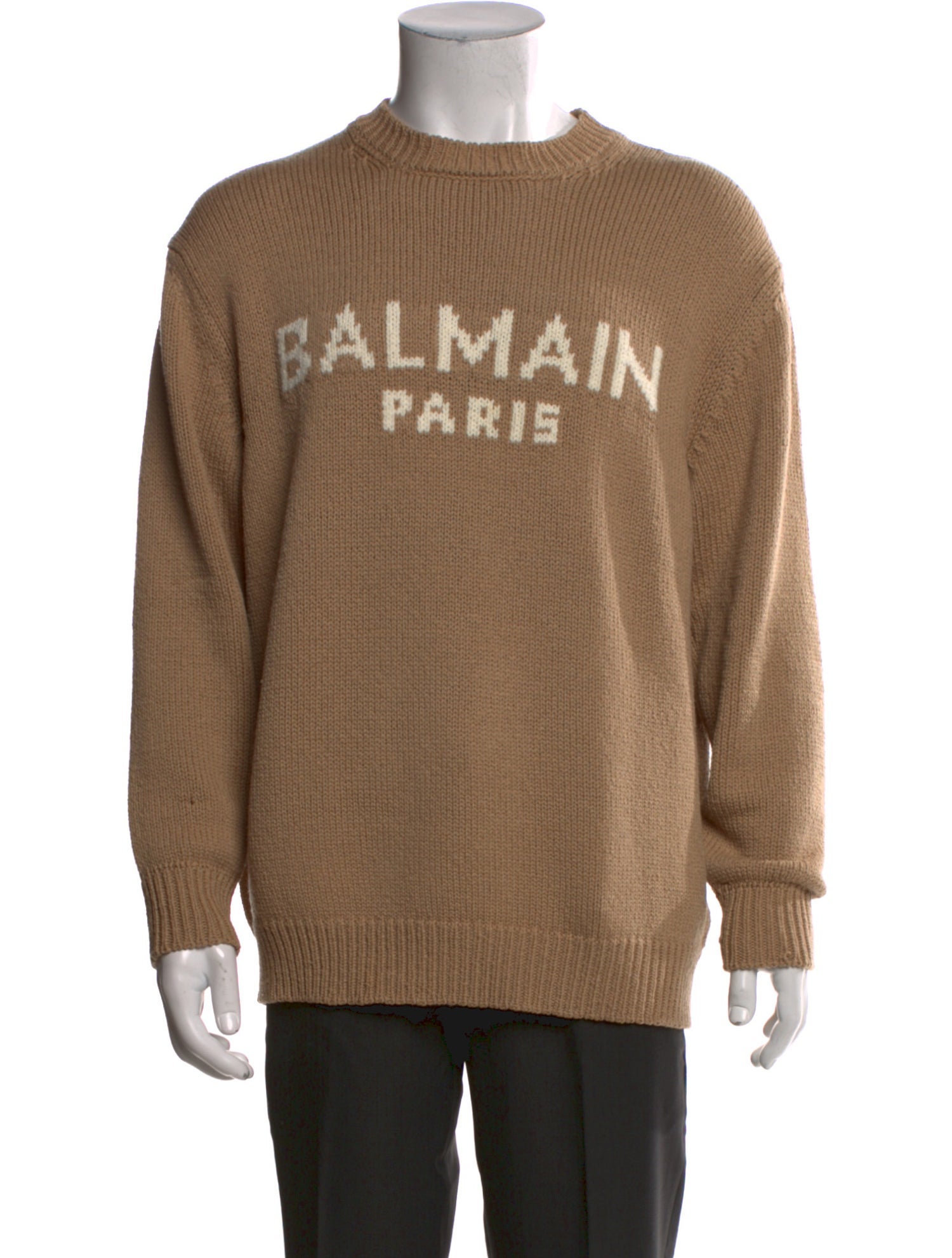 Balmain Graphic Print Crew Neck Pullover