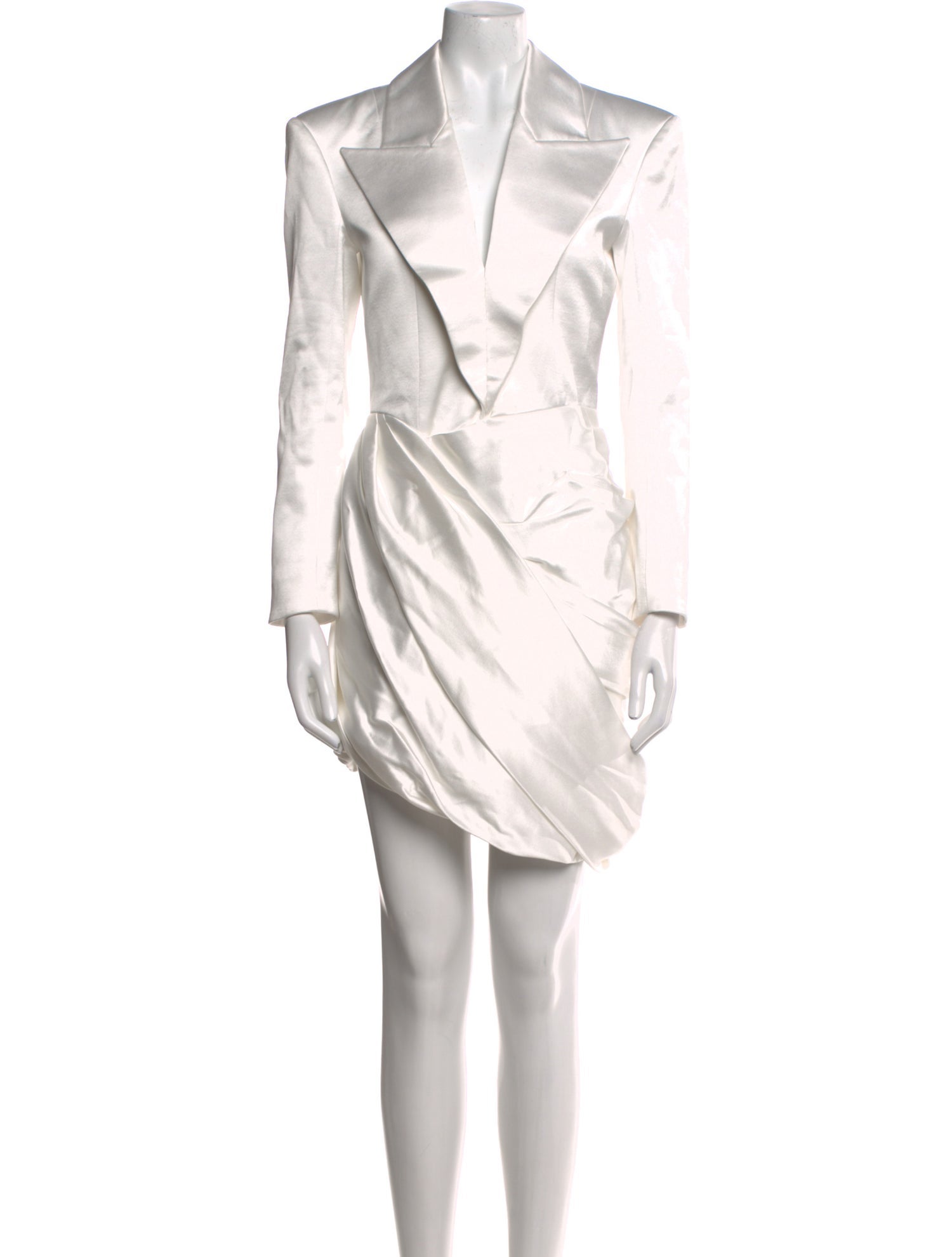 Balmain V-Neck Mini Dress