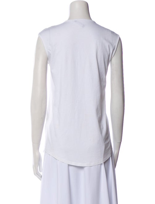 Balmain Graphic Print Crew Neck Top