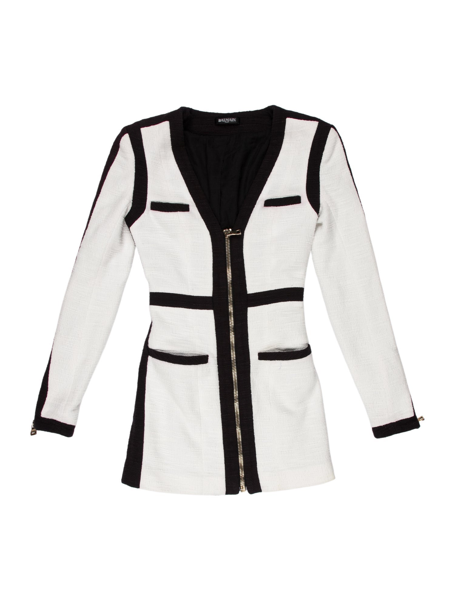 Balmain Colorblock Pattern Mini Dress