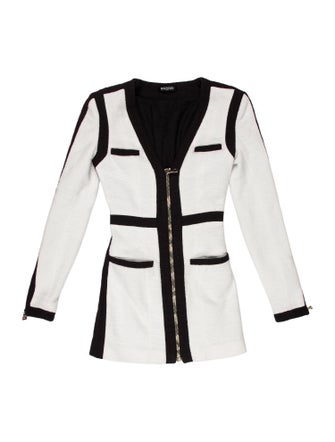 Balmain Colorblock Pattern Mini Dress