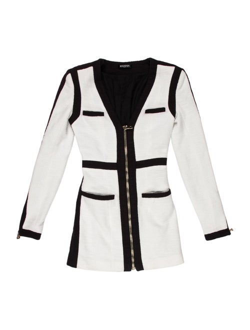 Balmain Colorblock Pattern Mini Dress