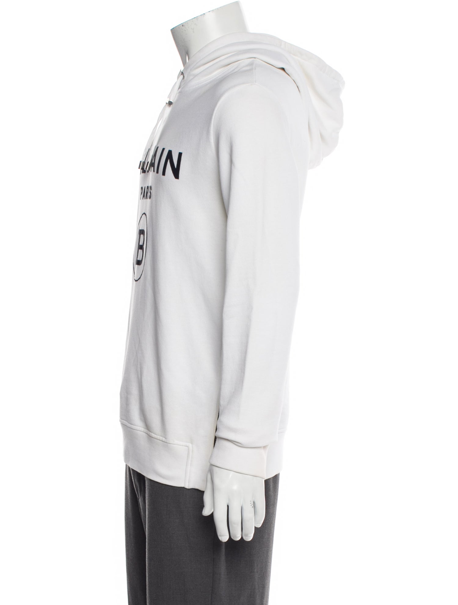 Balmain Graphic Print Crew Neck Hoodie