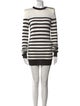 Balmain Striped Mini Dress