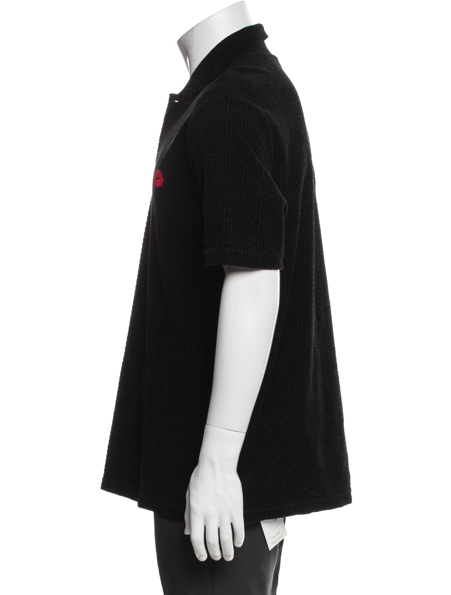 Balmain Collar Short Sleeve Polo Shirt