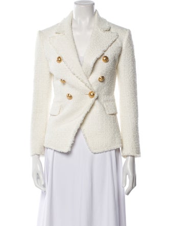 Balmain Tweed Pattern Blazer