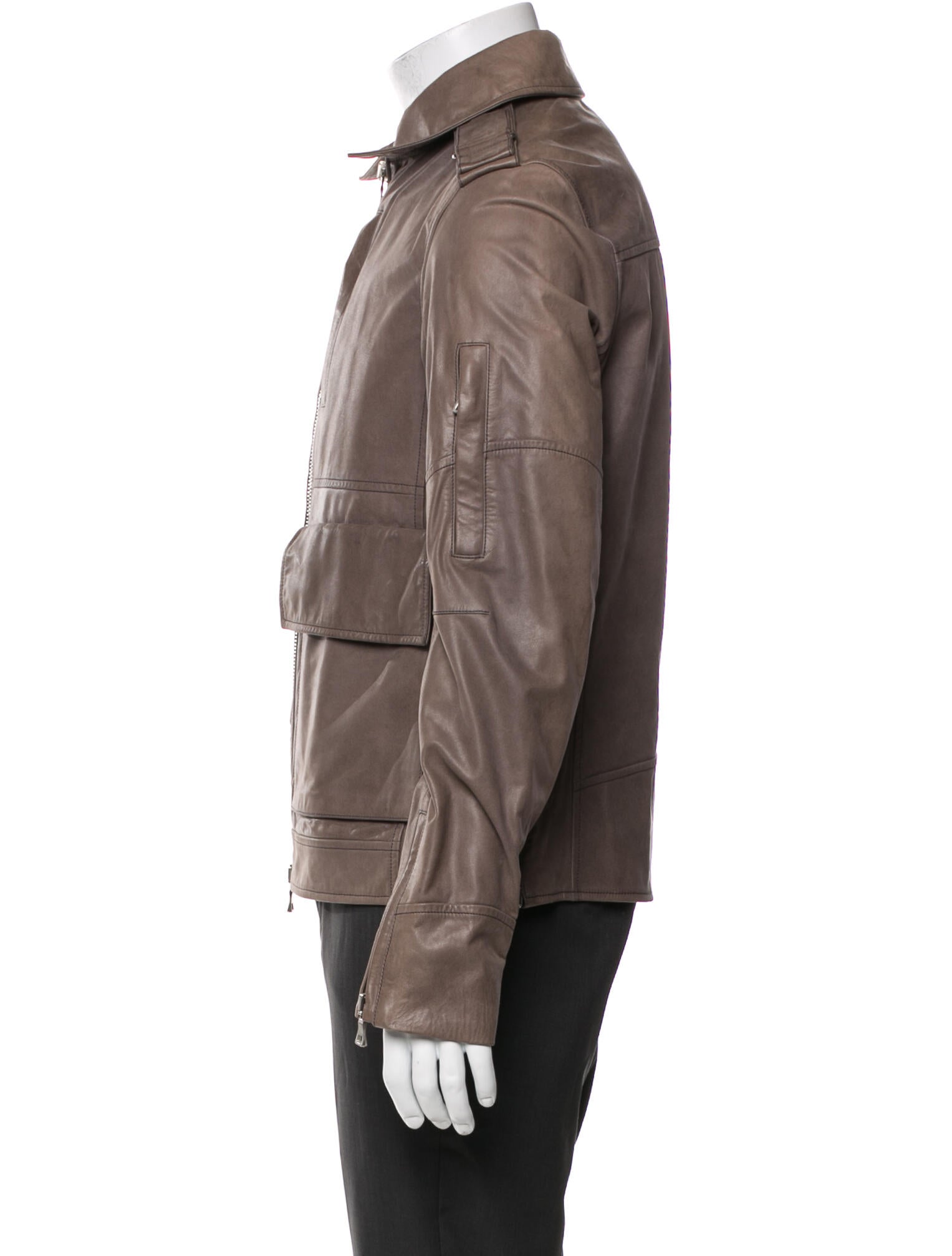 Balmain Calfskin Utility Jacket