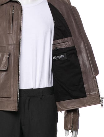 Balmain Calfskin Utility Jacket