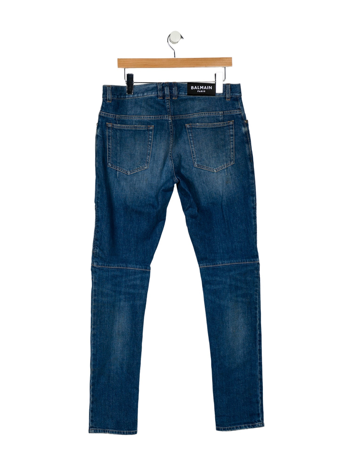 Balmain Mid-Rise Skinny Leg Jeans