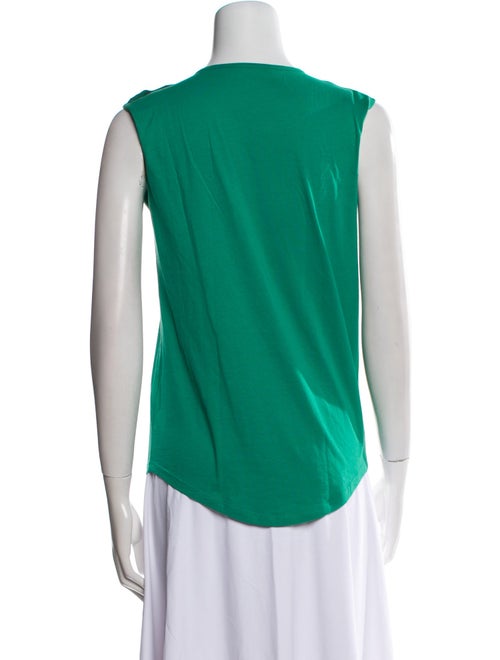 Balmain Graphic Print Scoop Neck Top