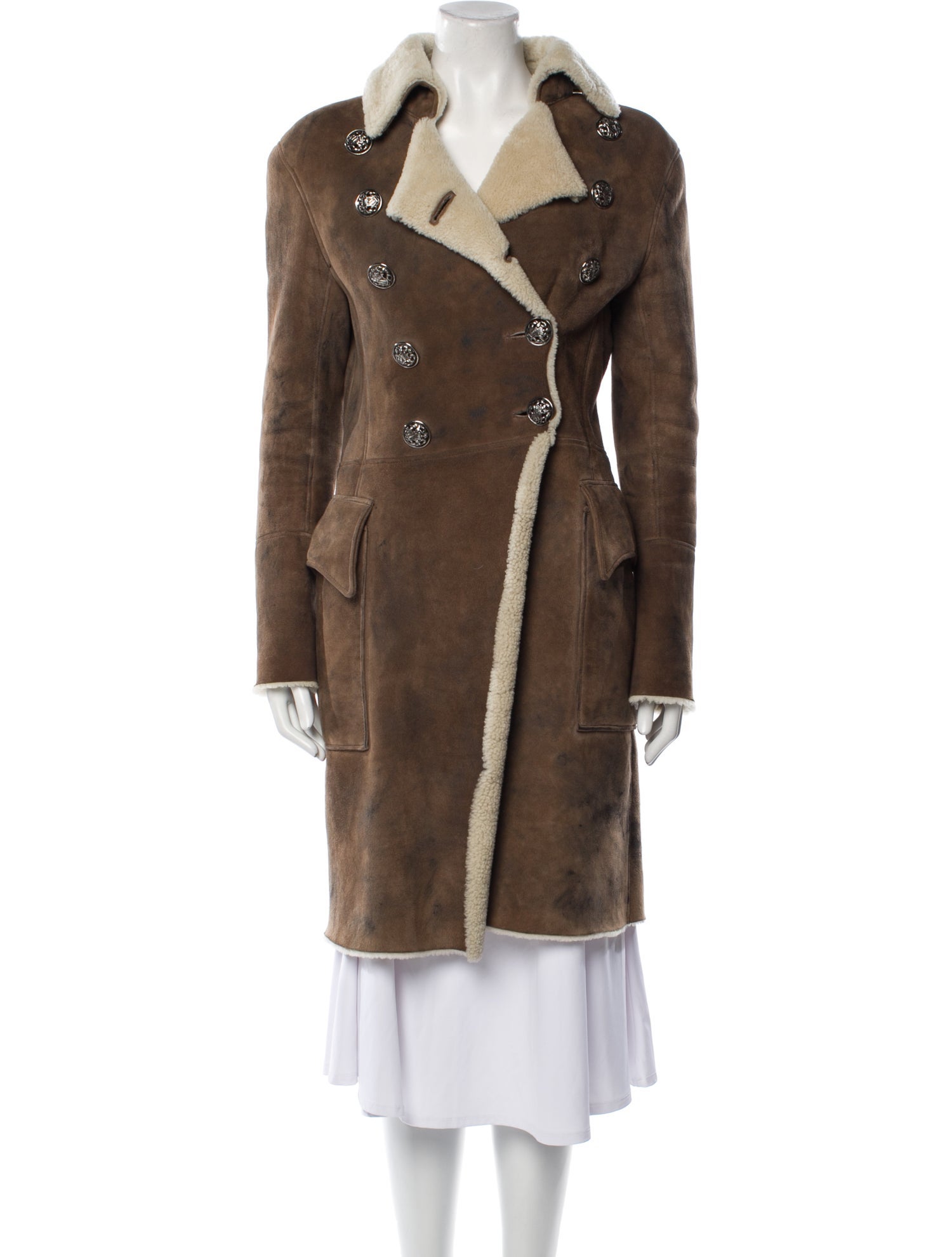 Balmain Vintage Late 2000's - Early 2010's Faux Fur Coat