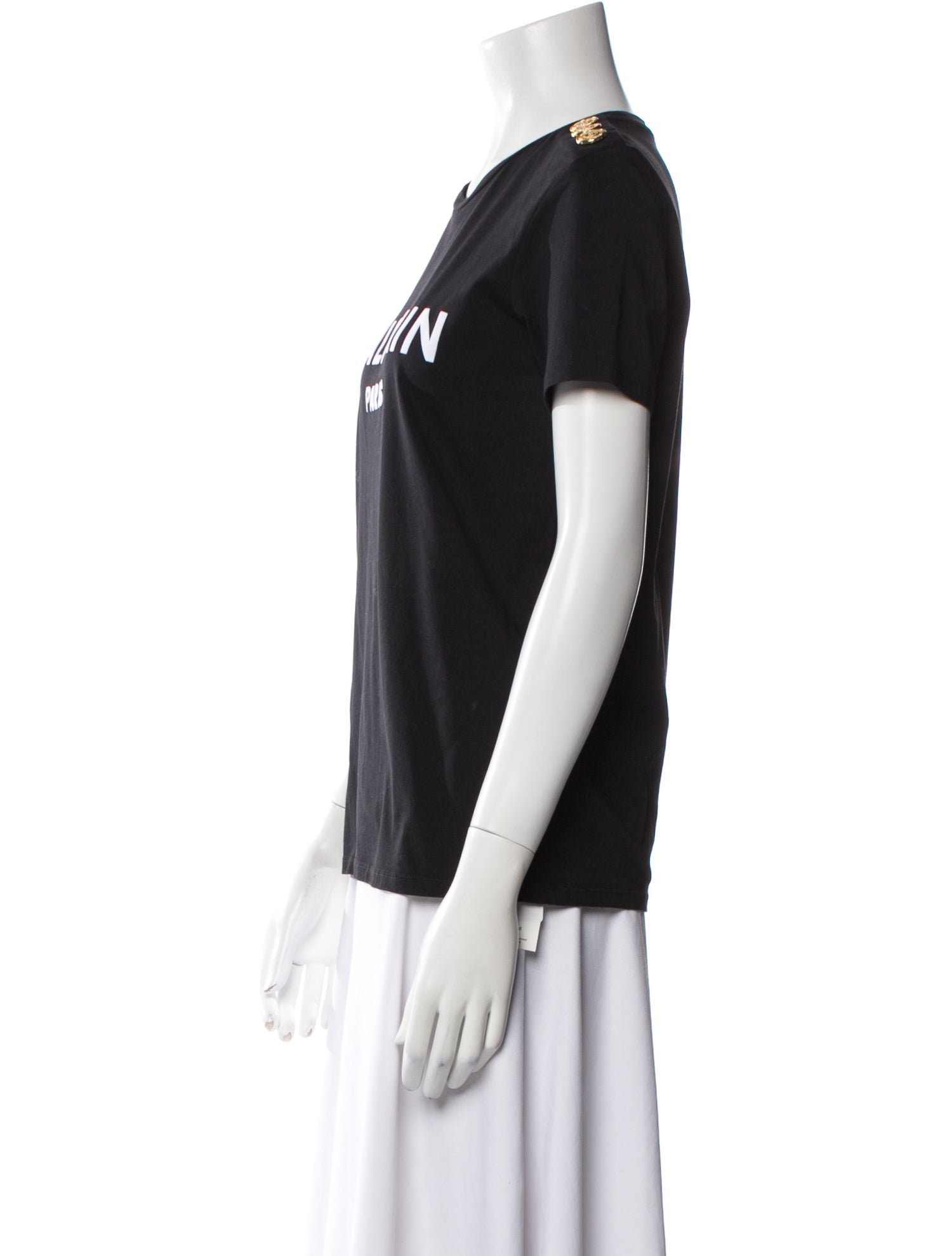 Balmain Graphic Print Crew Neck T-Shirt