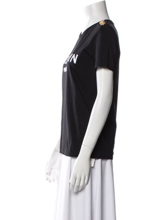 Balmain Graphic Print Crew Neck T-Shirt