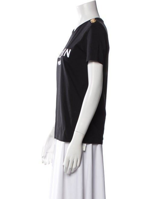 Balmain Graphic Print Crew Neck T-Shirt