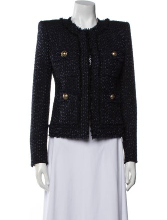 Balmain Tweed Tweed Pattern Jacket