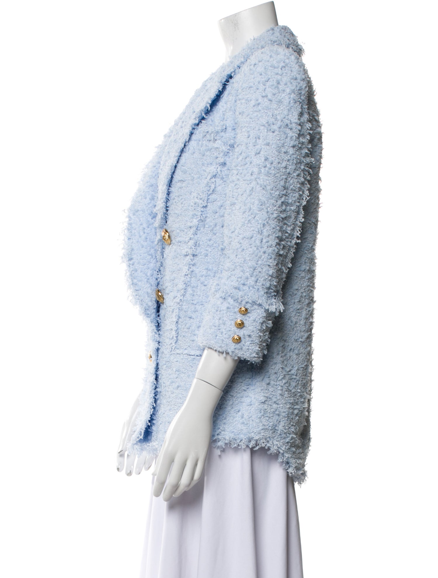 Balmain Plaid Print Blazer w/ Tags