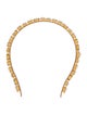 Balmain Crystal Embellished Metal Hairband