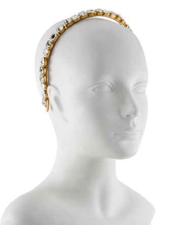 Balmain Crystal Embellished Metal Hairband