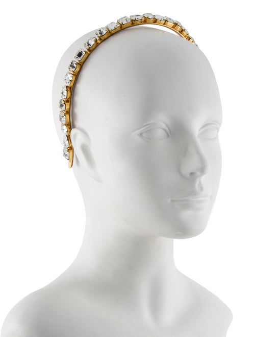 Balmain Crystal Embellished Metal Hairband