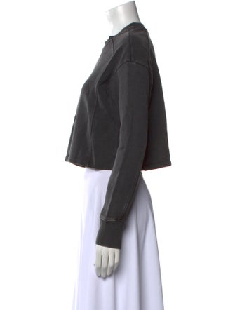 Balmain Graphic Print Crew Neck Sweatshirt