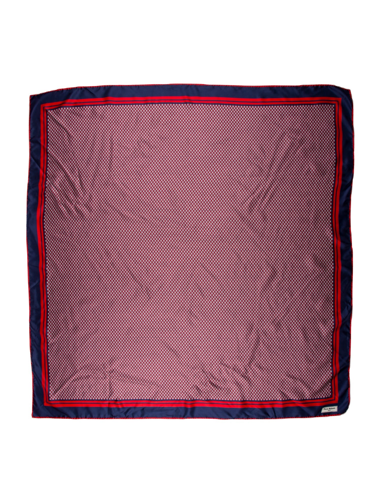 Balmain Silk Striped Scarf